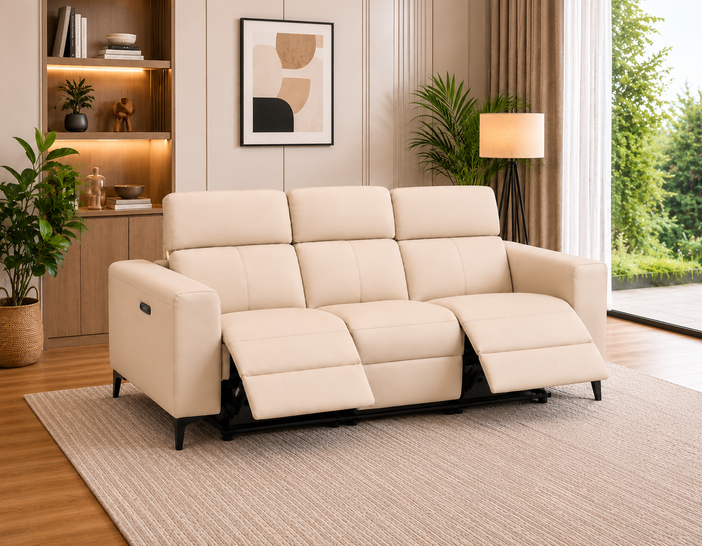 Fabric Electric 3-Seater